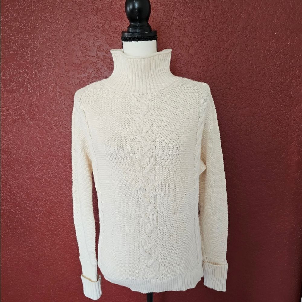 GAP Cream Turtleneck Sweater